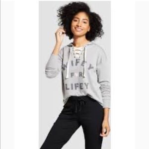 NWT Love & Cherish Wifey for Lifey Sweatshirt Gray